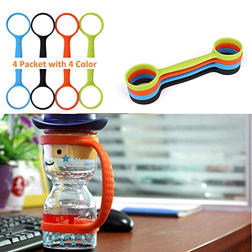 STKYGOOD Water Bottle Strap Soft Water Bottle Carrier Running Water Bottle Handheld -Silicone