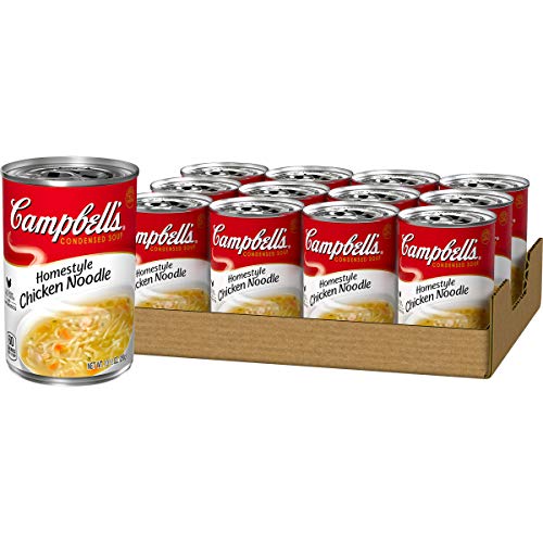 Campbell's Condensed Homestyle Chicken Noodle Soup, 10.5 Ounce (Pack of 12)