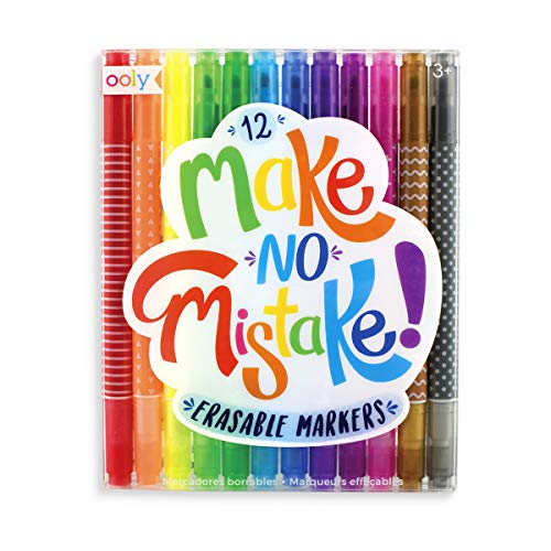 OOLY Make No Mistake Erasable Markers, Set of 12