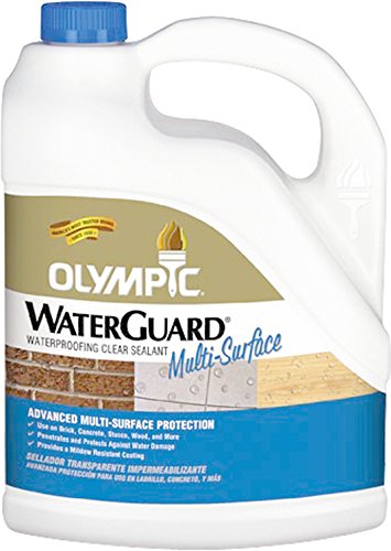 Olympic Stain 55548A-05 WaterGuard Multi-Surface Waterproofing Sealant, 5 Gallons, Clear