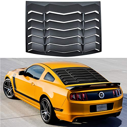 Rear Window Louvers Windshield Sun Shade Cover in GT Lambo Style for Ford Mustang 2005 2006 2007 2008 2010 2011 2012 2013 2014