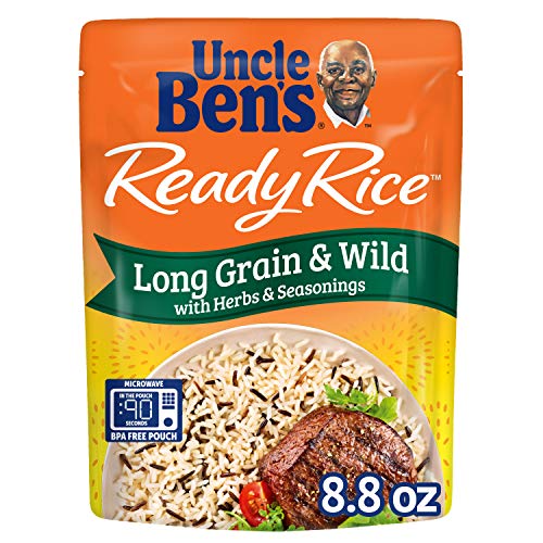 Uncle Ben's Ready Rice: Long Grain & Wild Rice, Ready to Heat 8.8 Oz Pouches, Pack of 6