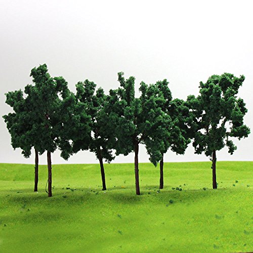 D11054 20PCS Model Trees-11cm/4.33 inch G HO Scale Train Layout Iron Wire Trees,Diorama Supplies, Railroad Scenery, Fake Trees for Projects, Woodland Scenery for DIY Crafts or Building Model New