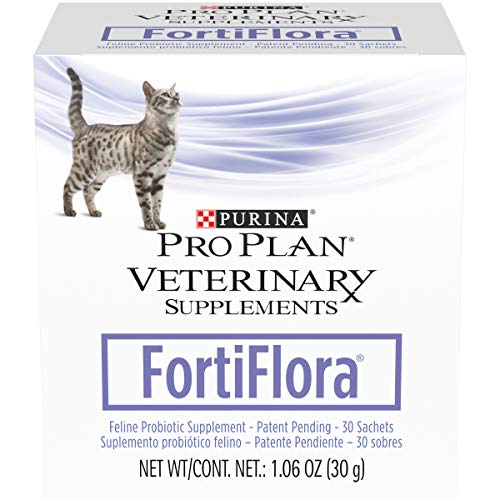 Purina Pro Plan Veterinary Supplements Probiotics Cat Supplement, Fortiflora Feline Nutritional Supplement - 30 ct. Box