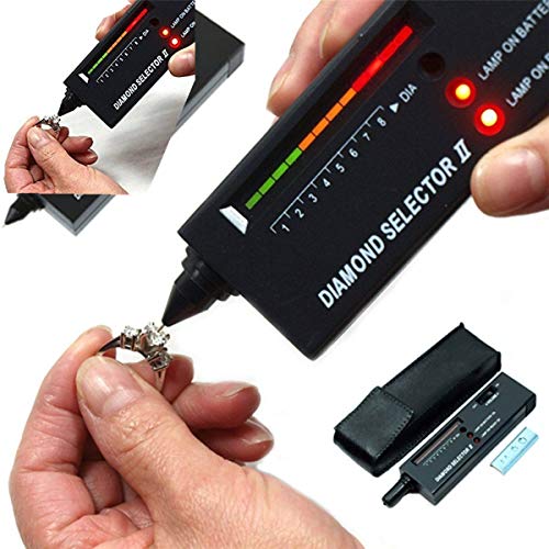 Best High Accuracy Diamond Tester Professional Jeweler for Novice and Expert - Diamond Selector II 9V Battery Included