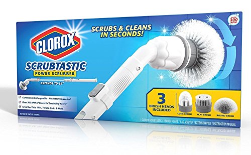 Clorox Scrubtastic Multi-Purpose Surface Scrubber and Cleaner, 1 Pack, White, Grey