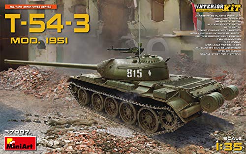 MiniArt 37007 1/35 Scale T-54-3 Mod. 1951 Tank, Interior Kit - Plastic Artillery Model Building Kit