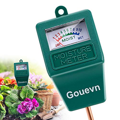 Gouevn Soil Moisture Meter, Plant Moisture Meter Indoor & Outdoor, Hygrometer Moisture Sensor Soil Test Kit Plant Water Meter for Garden, Farm, Lawn (No Battery Needed)