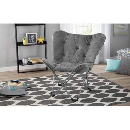 Mainstays Butterfly Chair, Grey
