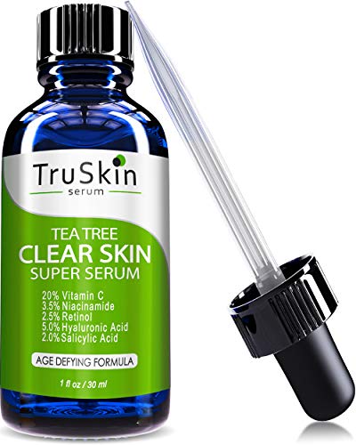 TruSkin Tea Tree Clear Skin Serum with Vitamin C, Salicylic Acid & Retinol, 1fl oz