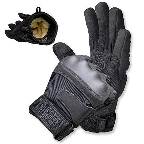 TAC9ER Kevlar Lined Tactical Gloves - Full Hand Protection, Cut and Temperature Resistant, Touch Screen Friendly Gloves for Airsoft, Military, Law Enforcement, and Heavy Duty Use