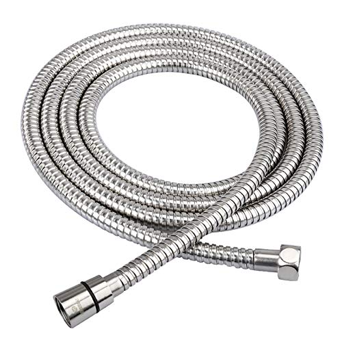 HOMEIDEAS 100-Inch(8ft) Shower Hose 304 Stainless Steel Extra Long Shower Hose Replacement Handheld Shower Head Hose Extension
