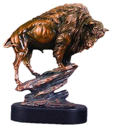 Buffalo Large Statue Bronze Finish