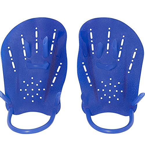LoyaKuu Unisex-Swim Paddles - Tech Swim Training Hand Paddles for Kids and Adults (Large)