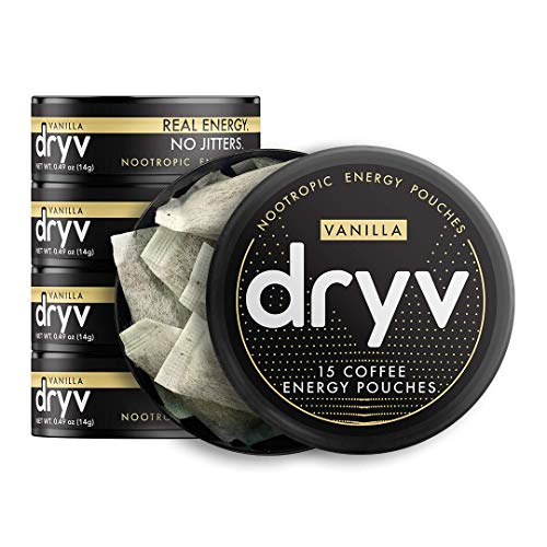 Dryv Energy Pouches - 5 Pack Vanilla Pouches