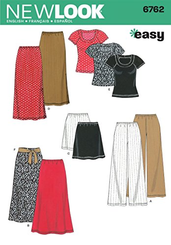 New Look Sewing Pattern 6762 Misses Separates, Size A (XS-S-M-L-XL)