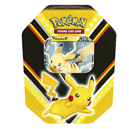 Pokemon V Power Tin Featuring Pikachu V