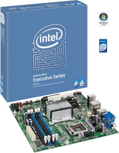 Intel DQ35JOE Executive Series Q35 Desktop Board, uATX DDR2 800, vPro, Intel Graphics, PCIe x16, 1333MHz FSB, LGA775, Retail Motherboard