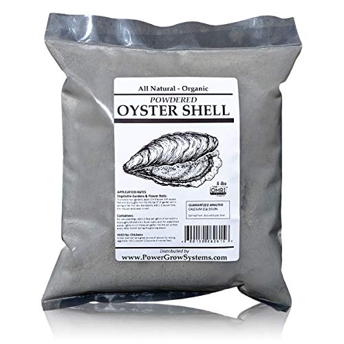 Oyster Shell Powder - Organic Ground Oyster Shell for Chickens and Plants (5 pounds)