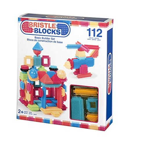 Bristle Blocks by Battat – The Official Bristle Blocks – 112Piece – Creativity Building Toys Dexterity Fine Motricity – Bpa Free 2 Years +