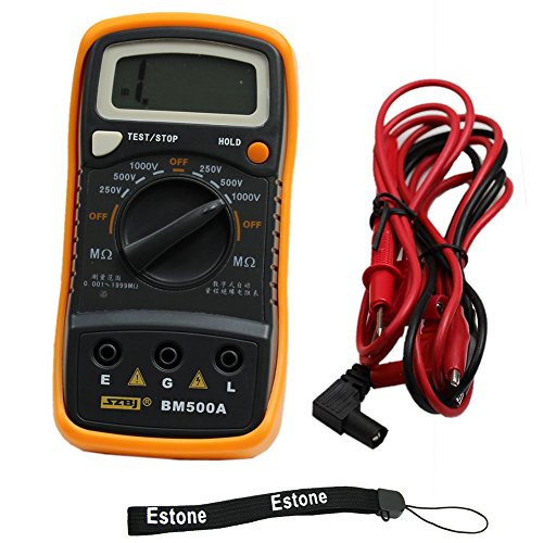 Estone BM500A 1000V 1999M Digital Insulation Resistance Tester Meter Megohmmeter