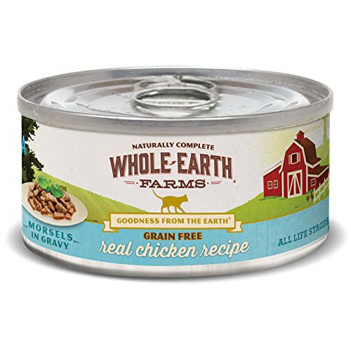 Whole Earth Farms Grain Free Wet Cat Food Real Chicken (Cast of 24)