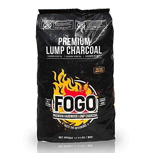 Fogo Premium Oak Restaurant All-Natural Hardwood Lump Charcoal for Grilling and Smoking, 17.6 Pounds