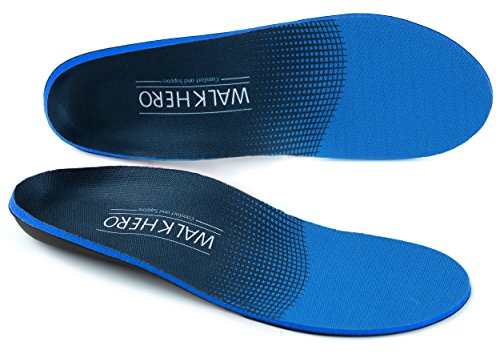 Plantar Fasciitis Feet Insoles Arch Supports Orthotics Inserts Relieve Flat Feet, High Arch, Foot Pain Mens 7-7 1/2 | Womens 9-9 1/2