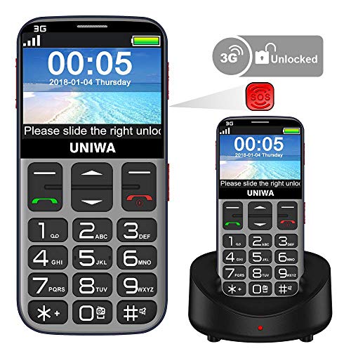 Mosthink Unlocked Cell Phones for Elderly, Unlocked Senior Cell Phone, Easy To Use SOS Basic Phone with Big Buttons and High Volume with Charging Dock