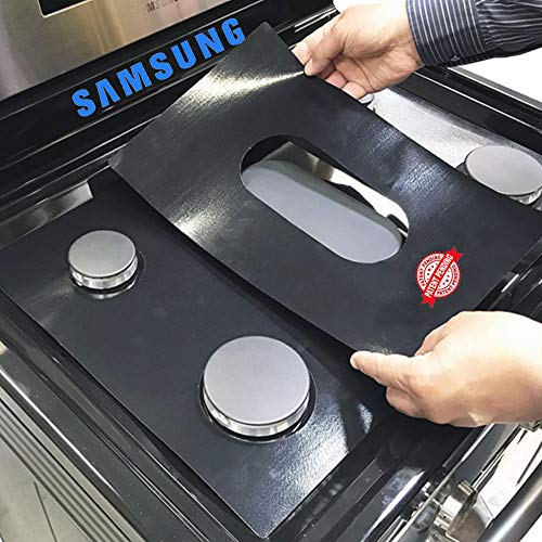 Samsung Stove Protector Liners - Stove Top Protector for Samsung Gas ranges - Customized - Easy Cleaning Stove Liners NX58T5601SG/AA