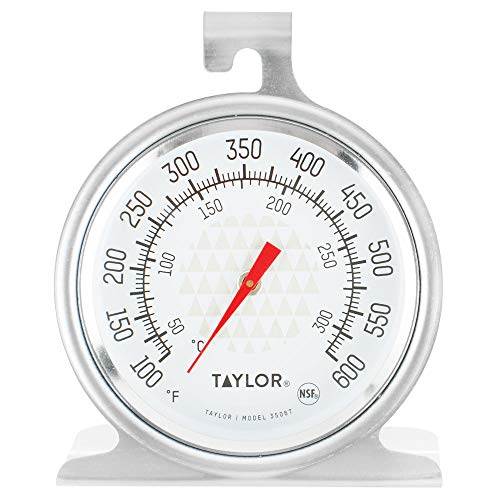 Taylor 3506 TruTemp Series Oven/Grill Analog Dial Thermometer with Dual-Scale