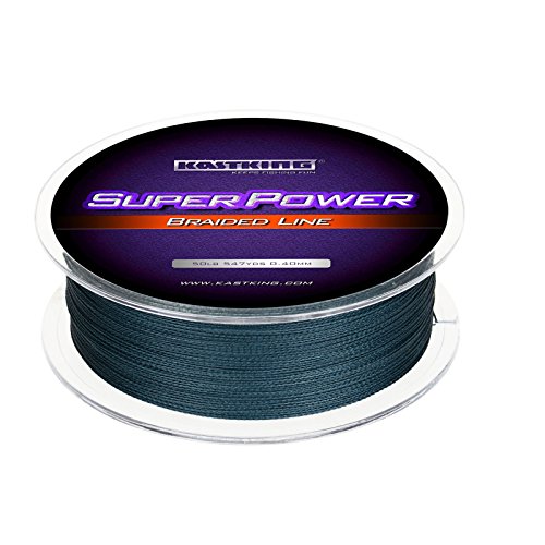 KastKing Superpower Braided Fishing Line,Low-Vis Gray,6 LB,327 Yds