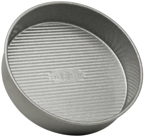 USA Pan Bakeware Round Cake Pan, 9 inch, Nonstick & Quick Release Coating, 9-Inch,Aluminized Steel