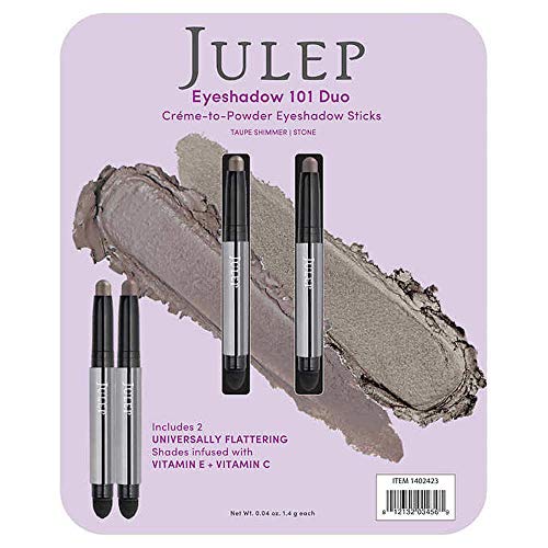 Julep Crème to Eyeshadow Stick Duo - Taupe Shimmer and Stone