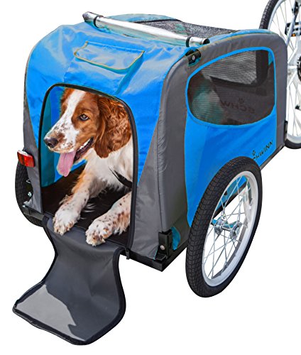 Schwinn Rascal Bike Pet Trailer, For Small and Large Dogs, Small, Green