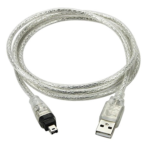 CY 100cm USB Male to Firewire IEEE 1394 4Pin Male iLink Adapter Cord Cable for DCR-TRV75E DV