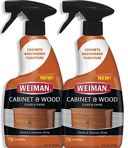 Weiman Furniture Polish & Wood Cleaner Spray - 16 Ounce (2 Pack) Condition Your Cabinet Door Table Chairs and More