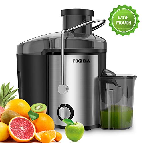 Juicer Extractor,FOCHEA Centrifugal Juicer 400W Powerful Juicer Machine For Fruits & Vegetable with Spout Adjustable,Stainless Steel and BPA Free,Easy To Clean