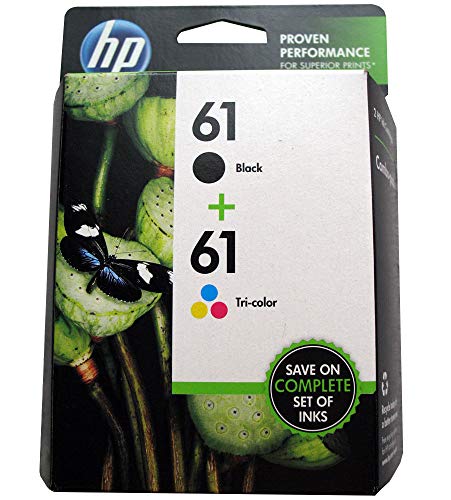 HP #61 OEM Black / Tricolor Inkjet Cartridge Combo Pack, Part # CR259FN