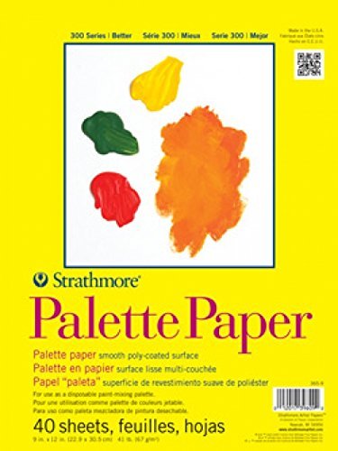 Strathmore 365-9 300 Series Palette Pad, 9'x12' Tape Bound, 40 Sheets