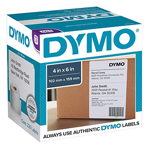 DYMO LabelWriter Shipping - Shipping labels - black on white - 4 in x 6 in - 220 label(s)