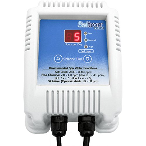 Saltron Mini Salt System Drop-In Saltwater Chlorine Generator for Hot Tubs & Swim Spas - up to 2000 Gallons