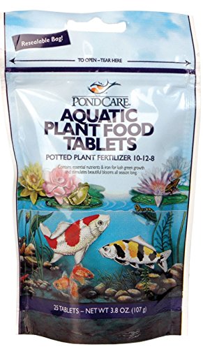 PondCare Aquatic Potted Plant Food Fertilizer, 3.8 Oz 25 Tablets