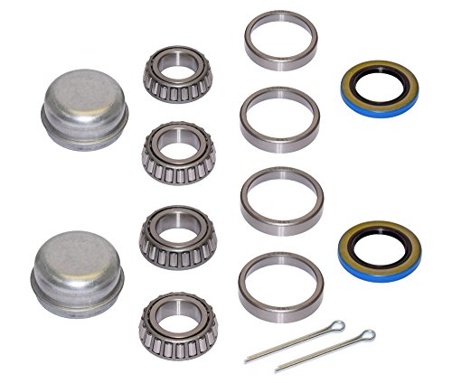 Pair of Trailer Bearing Repair Kits for 1 Inch Straight Spindles