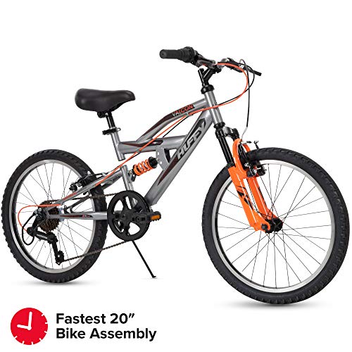 Huffy Kids Dual Suspension Mountain Bike, 20 inch, Quick Assembly Available