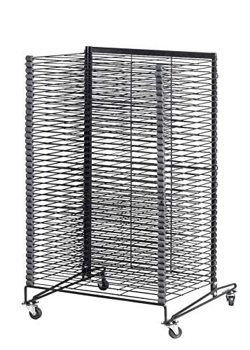 School Specialty Mobile Steel Drying Rack - 26 1/2 x 27 x 43 inches