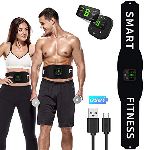 Abs Stimulator,Muscle Toner - Abs Stimulating Belt- Abdominal Toner- Training Device for Muscles- Wireless Portable to-Go Gym Device- Muscle Sculpting at Home- Fitness Equipment for at-Home Workouts