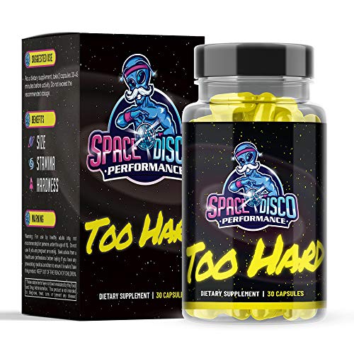 Too Hard REFORMULATED Energy Pills | Made in The USA (30 Pills)