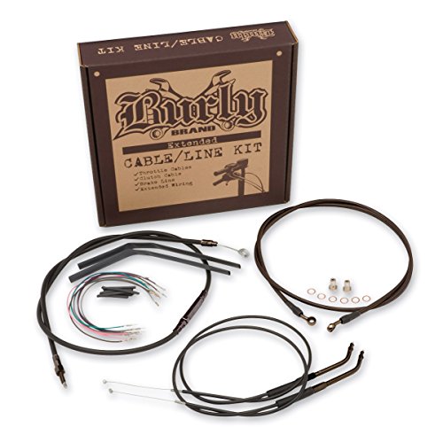 BURLY B30-1008 Cable/Brake Line Kit for 12' Height Apehanger Handlebars