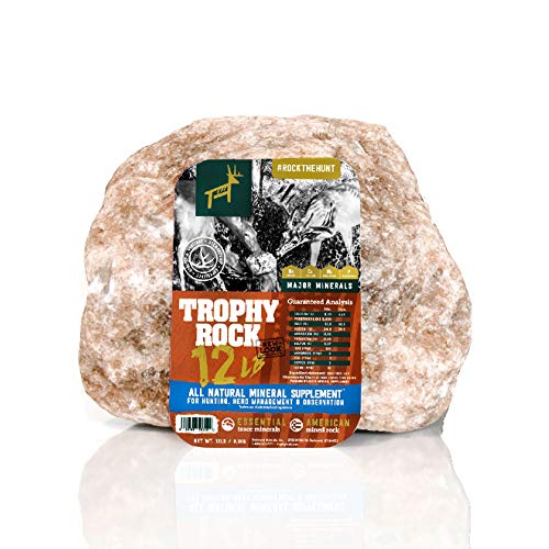 Trophy Rock - All-natural Mineral Rock/Salt Lick, Attract Deer and Big Game